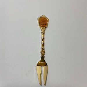 Vintage 1993 Taejon International Expo Collector Fork Mini Gold plated